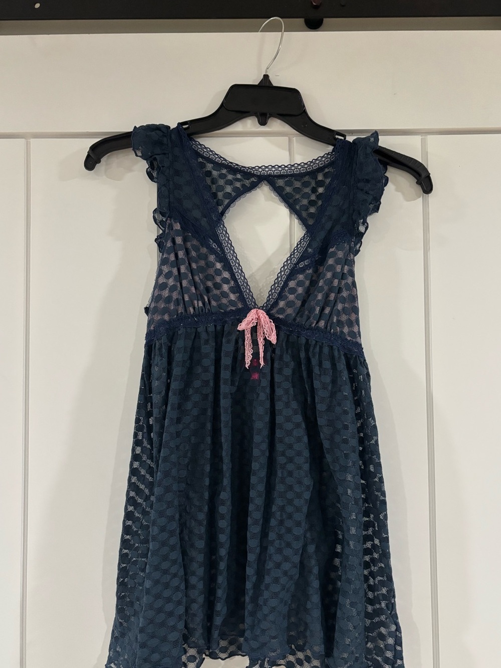 Vintage Betsey Johnson Babydoll Teddy in Navy Size M